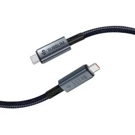 Subblim Cable USB-C a USB-C 240W 4.0 8K Thunderbolt 1.5m Negro